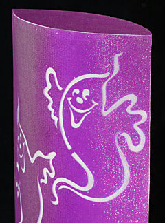 18 Inch Purple Color Changing Ghost Lantern